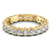 Round Diamonds 3.10CT Eternity Ring in 14KT Yellow Gold