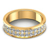 Round Diamonds 1.85CT Eternity Ring in 14KT Yellow Gold