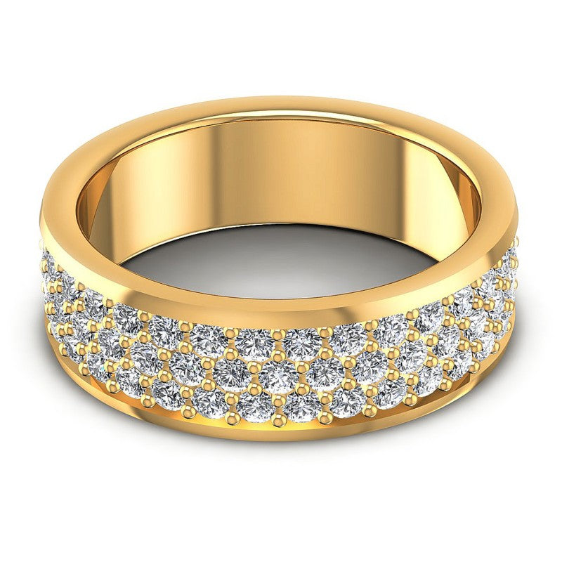 Round Diamonds 1.85CT Eternity Ring in 14KT Yellow Gold