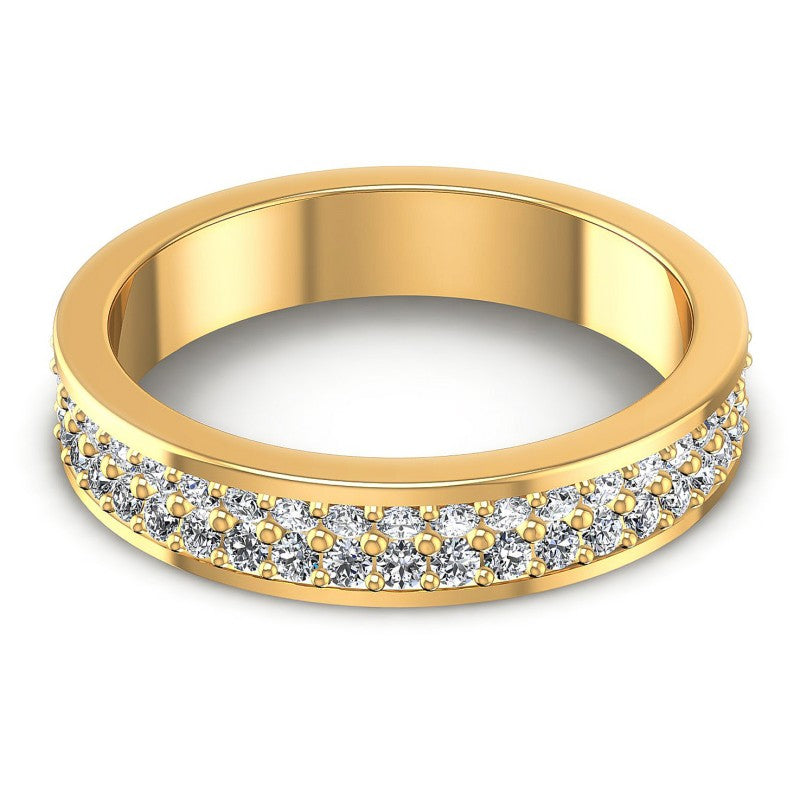 Round Diamonds 1.10CT Eternity Ring in 14KT Yellow Gold