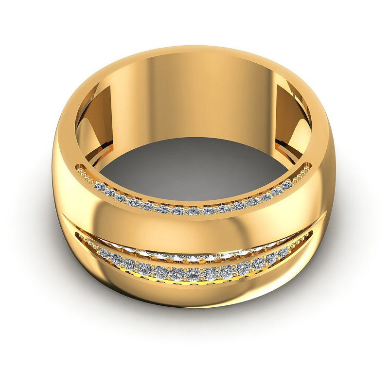 Round Diamonds 0.45CT Diamonds Wedding Band in 14KT Yellow Gold