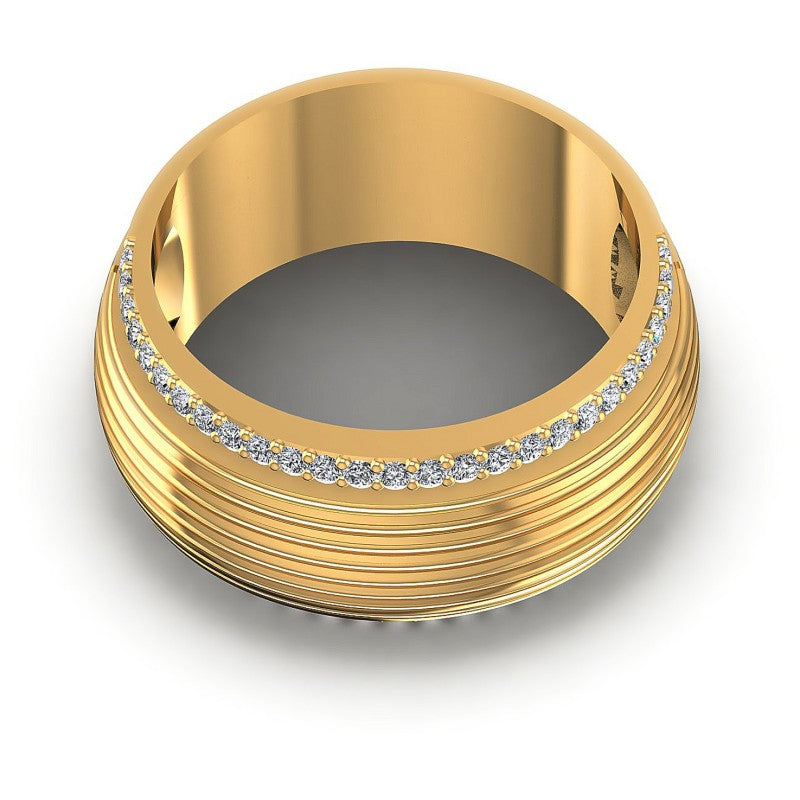 Round Diamonds 0.45CT Diamonds Wedding Band in 14KT Yellow Gold