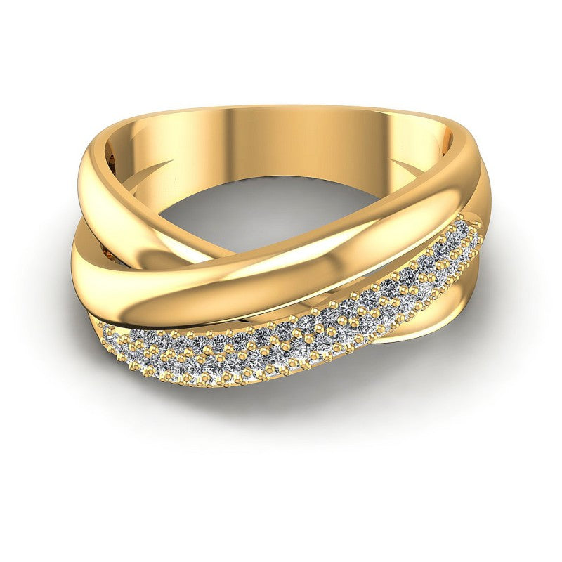 Round Diamonds 0.45CT Diamonds Wedding Band in 14KT Yellow Gold