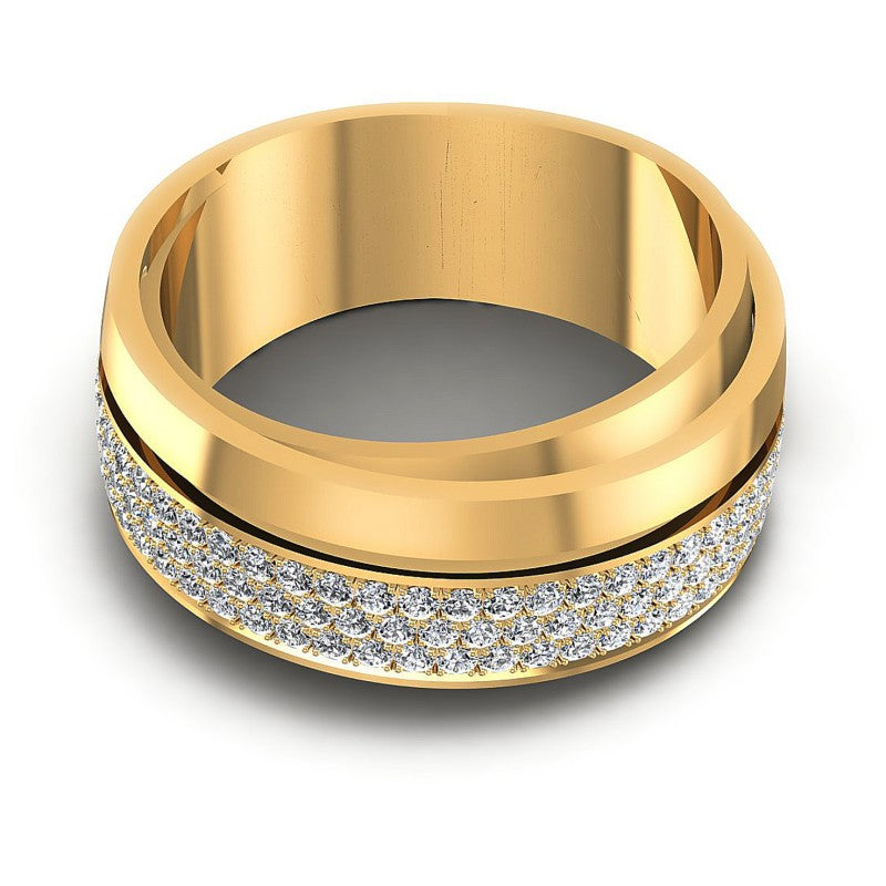 Round Diamonds 0.75CT Diamonds Wedding Band in 14KT Yellow Gold