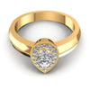 Round and Pear Diamonds 0.50CT Antique Ring in 14KT Yellow Gold