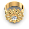Round Diamonds 0.35CT Antique Ring in 14KT Yellow Gold