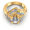 Round Diamonds 1.10CT Engagement Ring in 14KT Yellow Gold