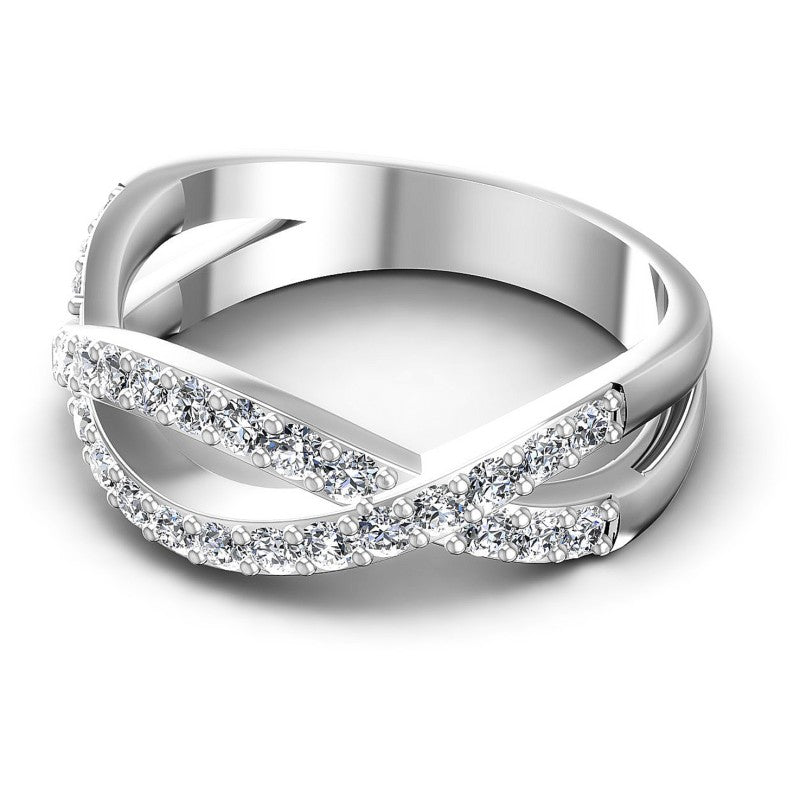 Brilliant Round Diamonds 0.65CT Diamonds Wedding Band
