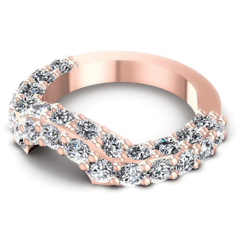 Original Round Diamonds 2.35CT Diamonds Wedding Band