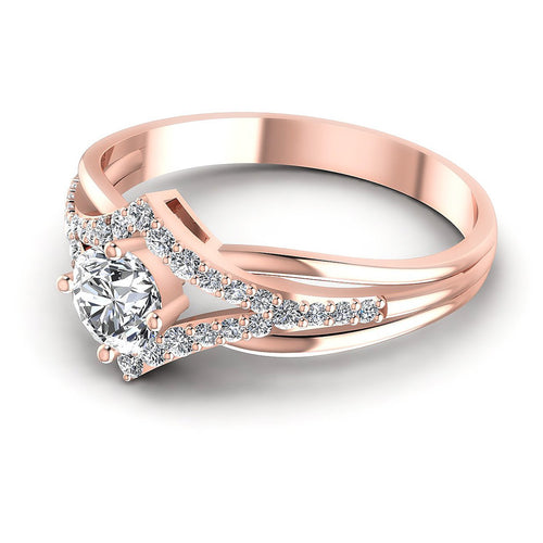 0.65CT Round  Cut Diamonds Engagement Rings