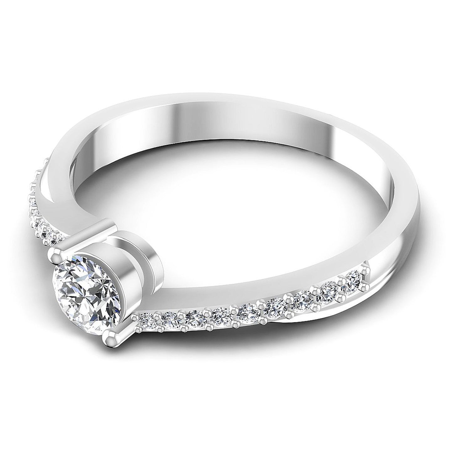 0.60CT Round  Cut Diamonds Engagement Rings