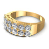 Round Cut Diamonds Wedding Band in 14KT Rose Gold