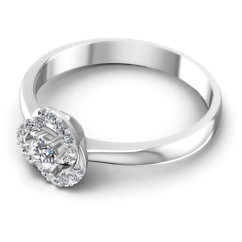 Round Diamonds 0.30CT Fashion Ring in 14KT Rose Gold