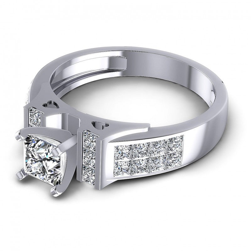Princess Diamonds 1.15CT Engagement Ring in 14KT Rose Gold