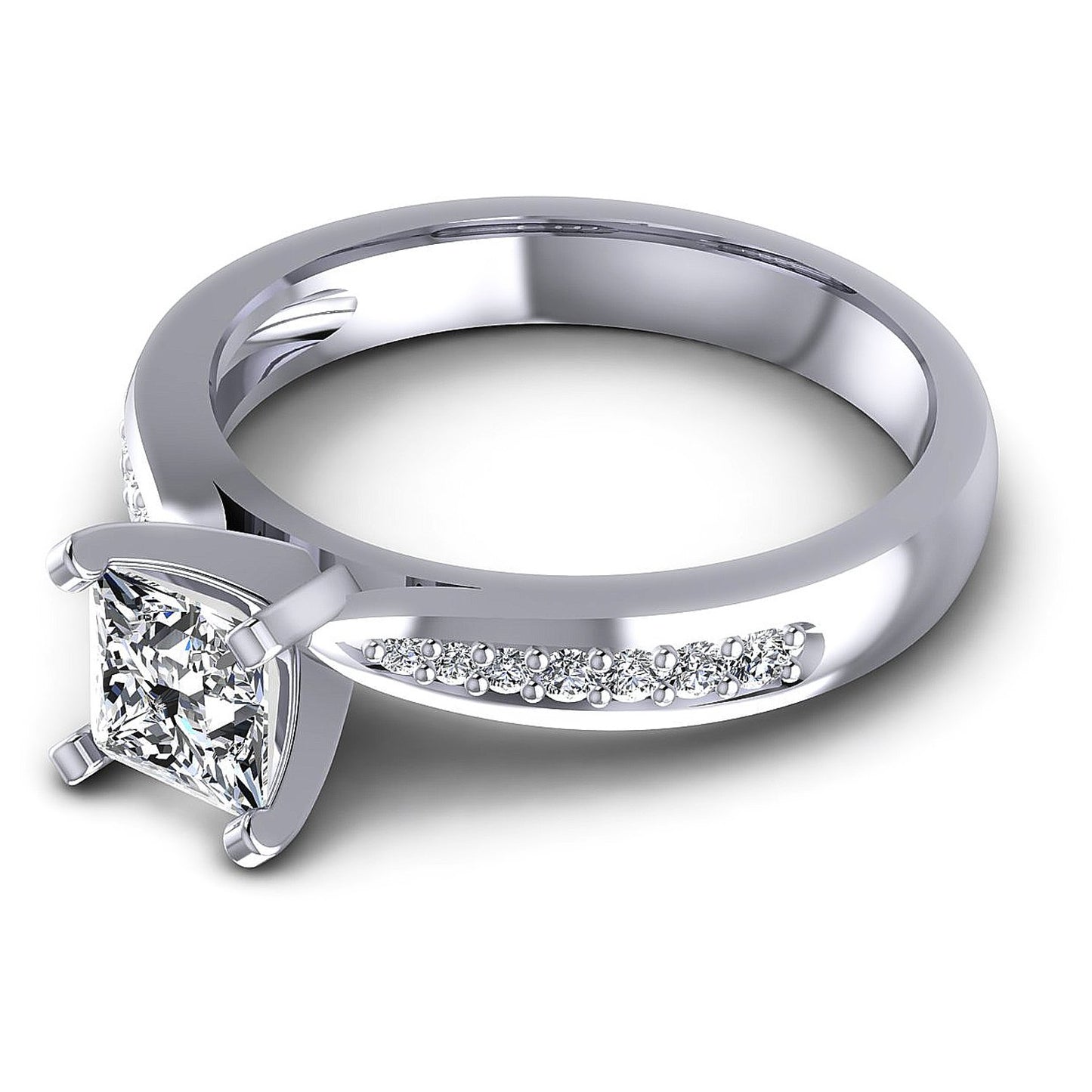 0.50CT Round  Cut Diamonds Engagement Rings