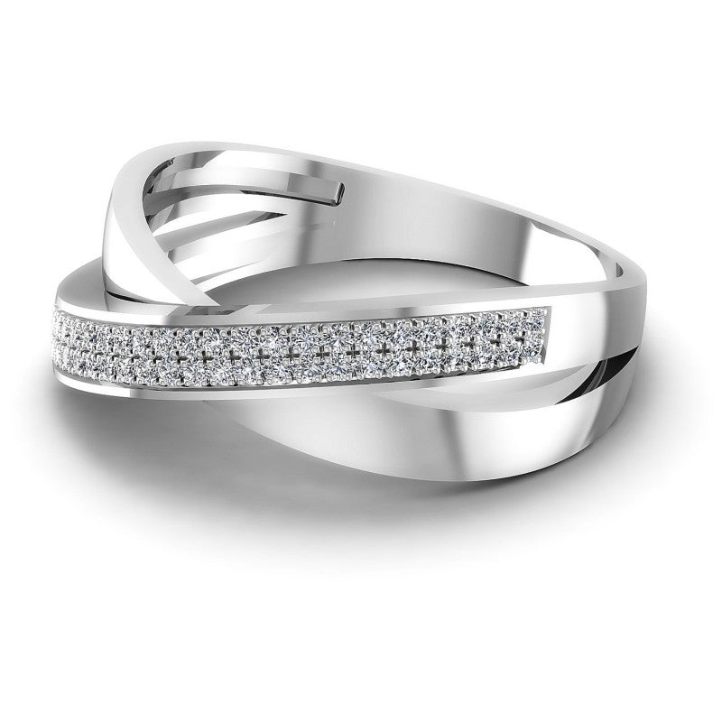 Round Diamonds 0.30CT Diamonds Wedding Band in 14KT Rose Gold