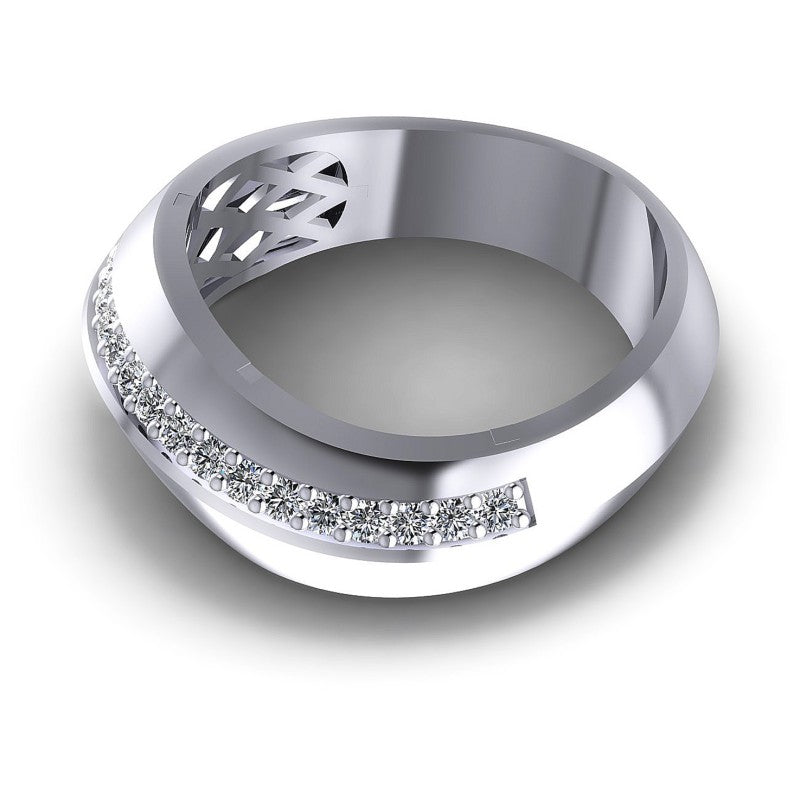Round Diamonds 0.30CT Diamonds Wedding Band in 14KT Rose Gold