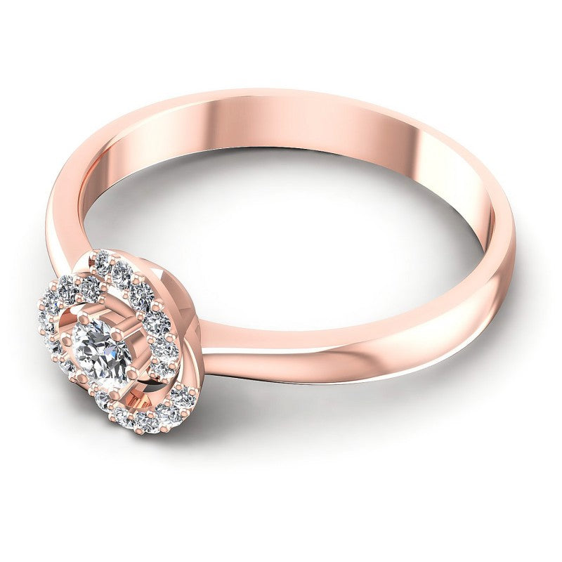 Round Diamonds 0.30CT Fashion Ring in 18KT Rose Gold