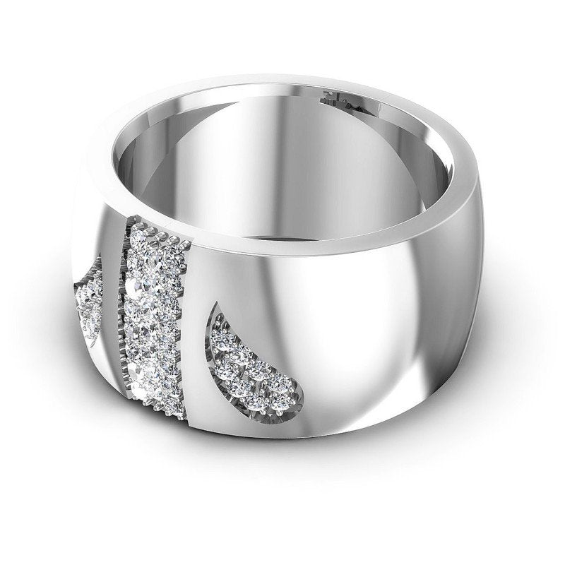 Round Diamonds 0.55CT Diamonds Wedding Band in 14KT Rose Gold