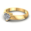 Heart Diamonds 0.35CT Solitaire Ring in 14KT Rose Gold