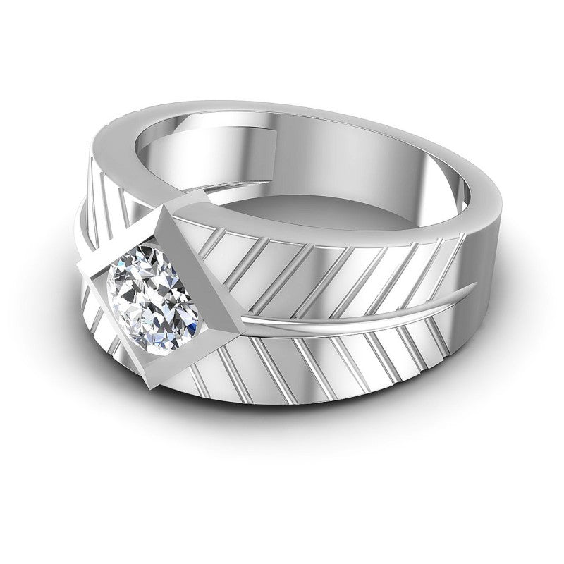 Round Diamonds 0.35CT Solitaire Ring in 14KT Rose Gold