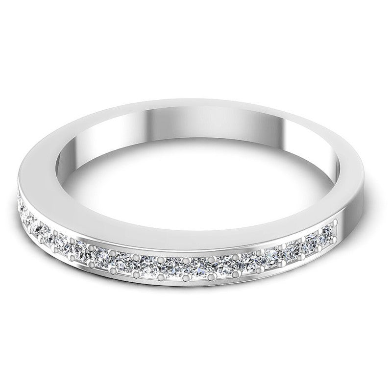 Round Diamonds 0.30CT Diamonds Wedding Band in 14KT Rose Gold