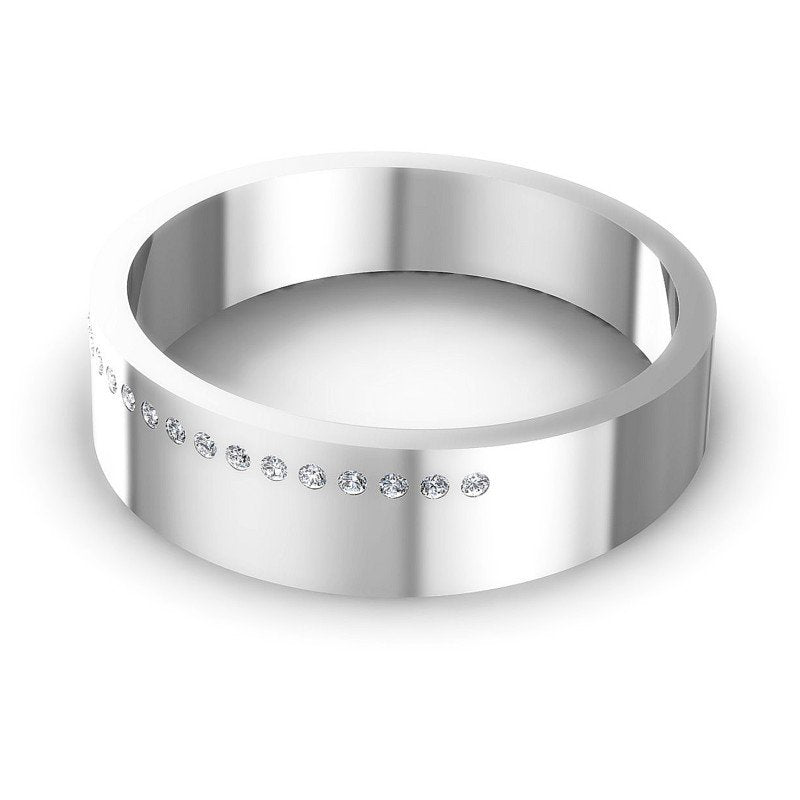 Distinctive Round Diamonds 0.10CT Diamonds Wedding Band