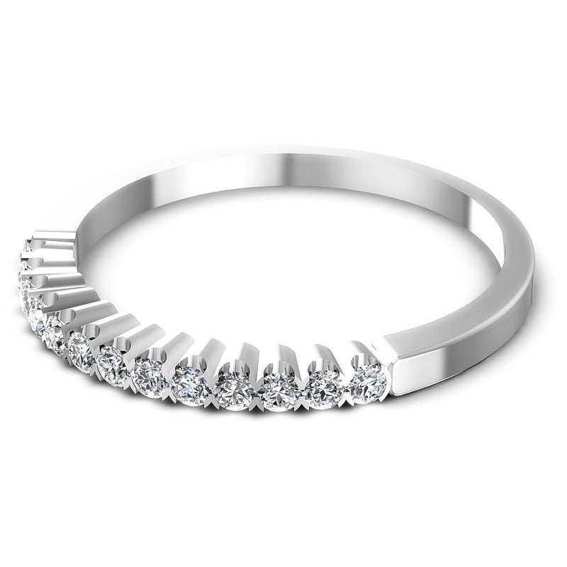 Round Diamonds 0.25CT Diamonds Wedding Band in 14KT Rose Gold