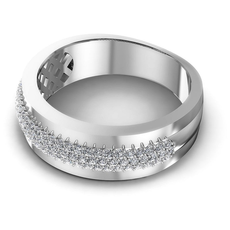 Embellished Round Diamonds 0.45CT Diamonds Wedding Band