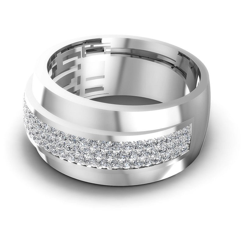 Round Diamonds 0.65CT Diamonds Wedding Band in 14KT Rose Gold