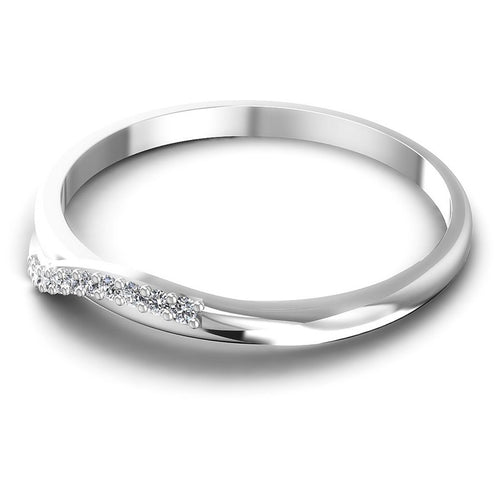 Timeless Round Diamonds 0.10CT Diamonds Wedding Band