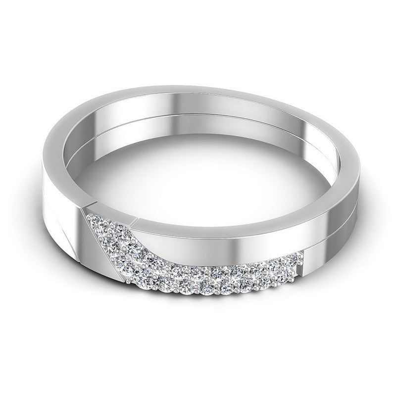 Round Diamonds 0.25CT Diamonds Wedding Band in 14KT Rose Gold