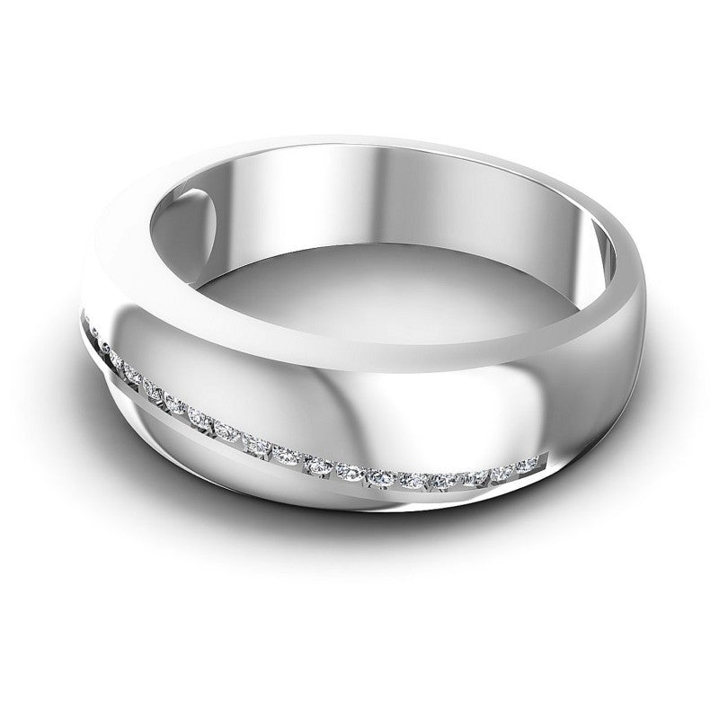 Stunning Round Diamonds 0.20CT Diamonds Wedding Band