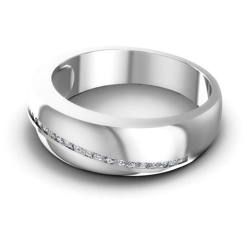 Stunning Round Diamonds 0.20CT Diamonds Wedding Band