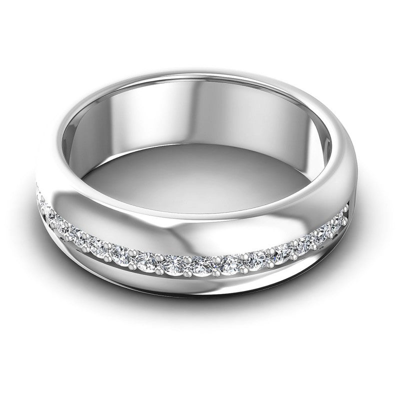 Distinctive Round Diamonds 0.40CT Diamonds Wedding Band