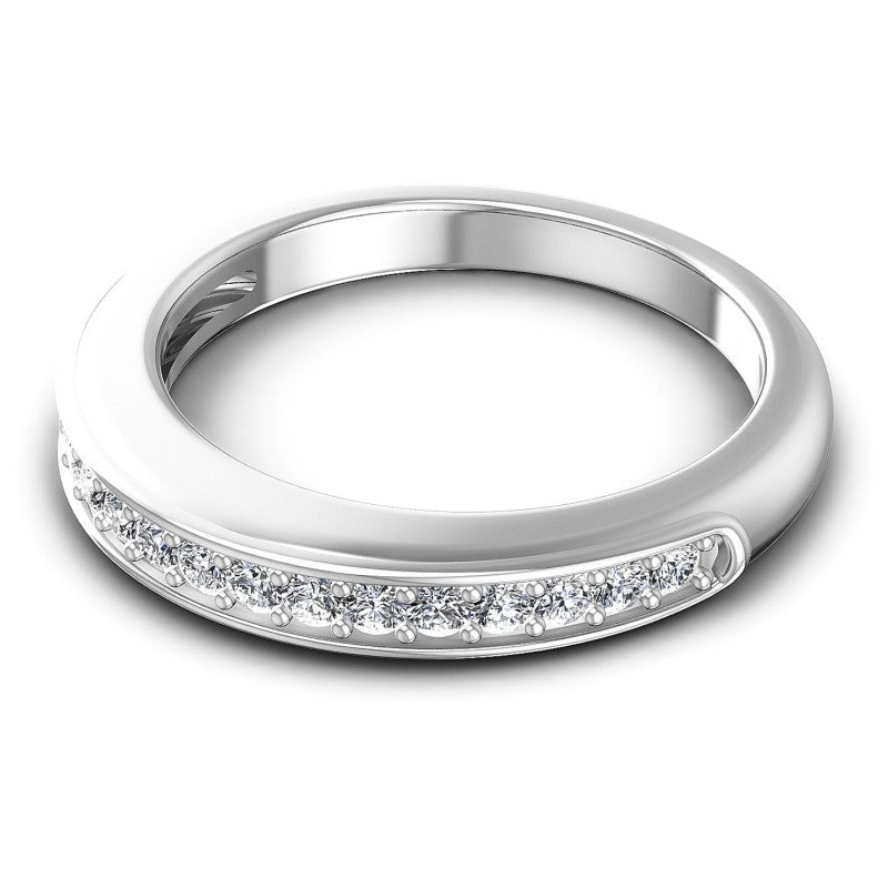 Round Diamonds 0.35CT Diamonds Wedding Band in 14KT Rose Gold