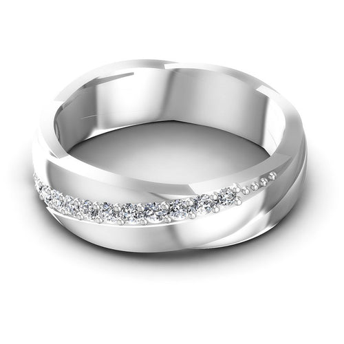 Timeless Round Diamonds 0.30CT Diamonds Wedding Band