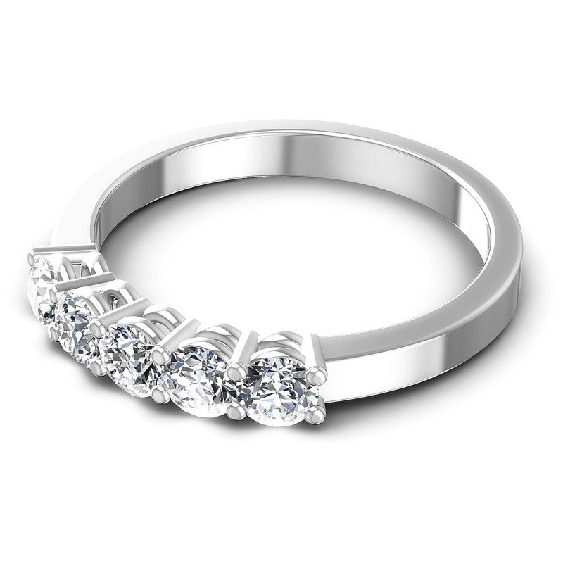 Round Diamonds 0.70CT Diamonds Wedding Band in 14KT Rose Gold