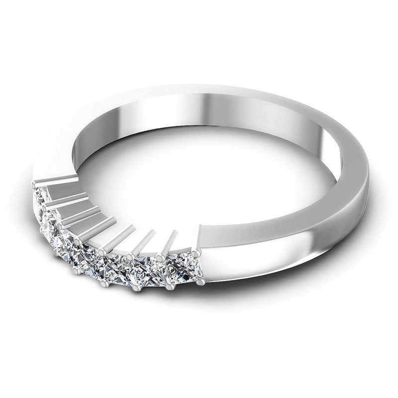 Princess Diamonds 0.45CT Diamonds Wedding Band in 14KT Rose Gold