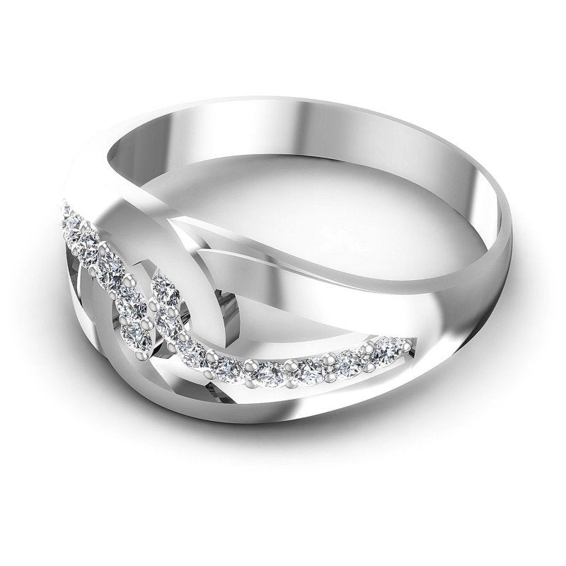 Astonishing Round Diamonds 0.35CT Diamonds Wedding Band