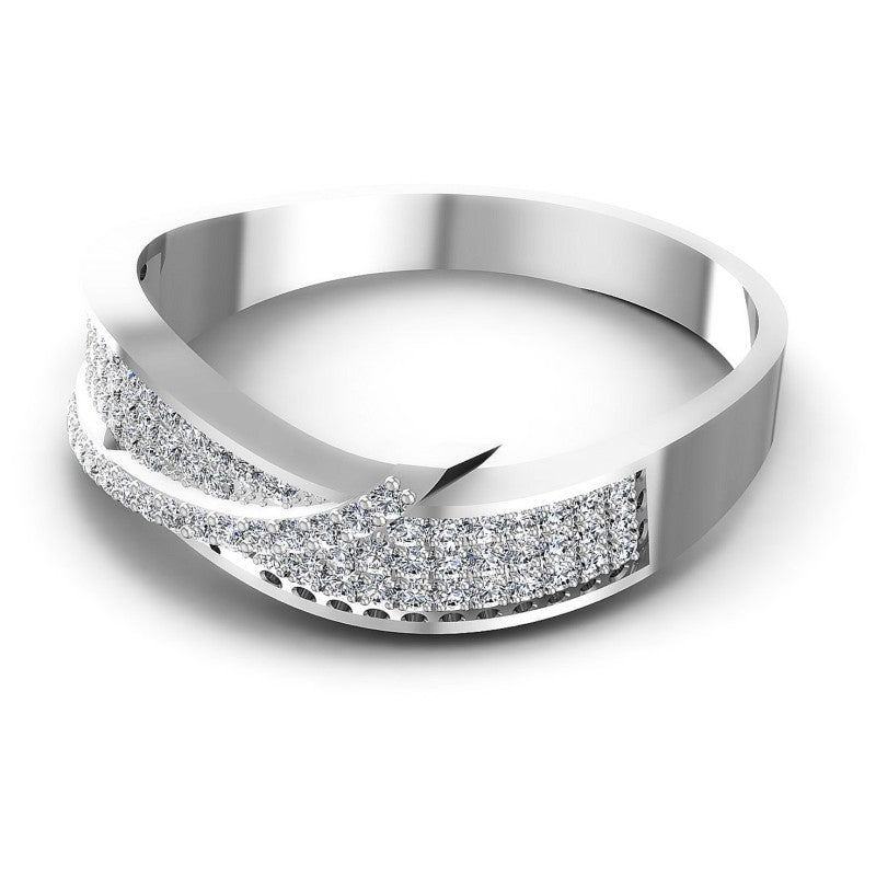 Round Diamonds 0.50CT Diamonds Wedding Band in 14KT Rose Gold