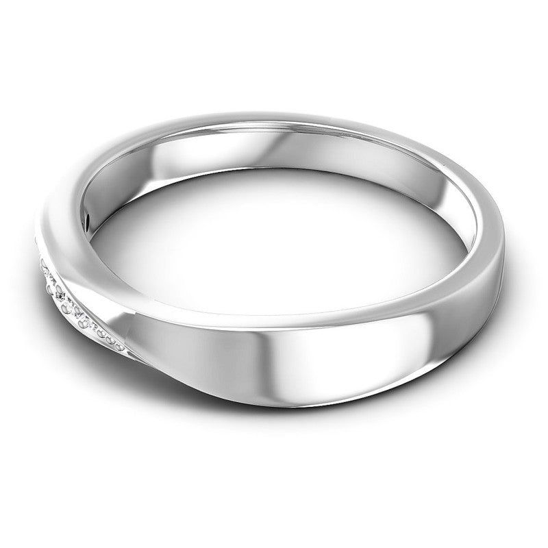 Round Diamonds 0.20CT Diamonds Wedding Band in 14KT Rose Gold