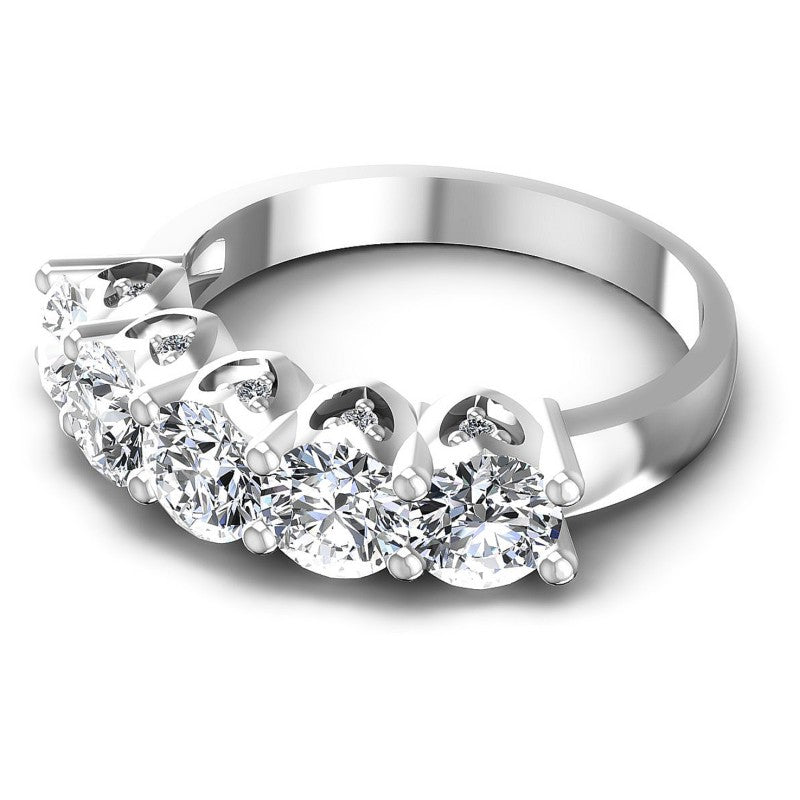 Beautiful Round Diamonds 2.10CT Diamonds Wedding Band