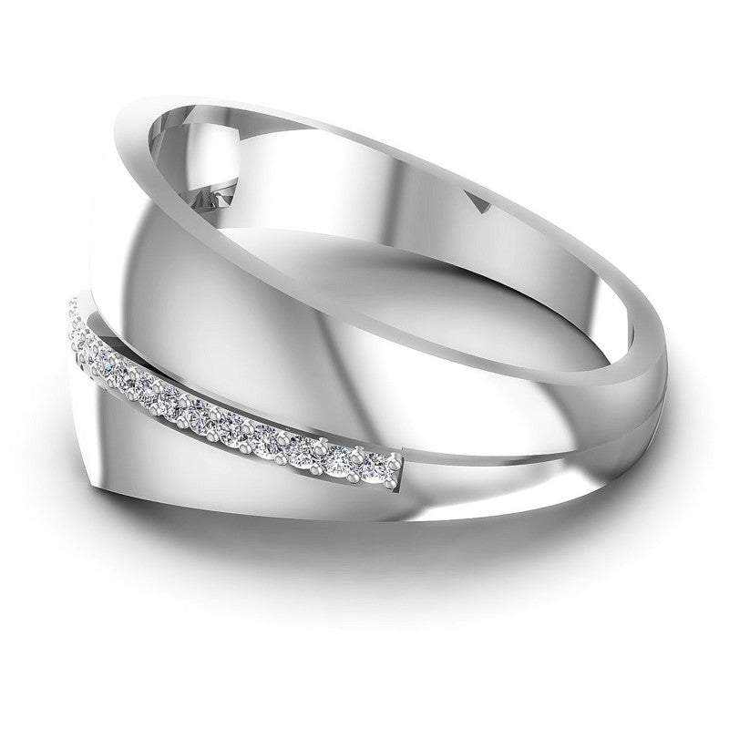 Distinctive Round Diamonds 0.15CT Diamonds Wedding Band