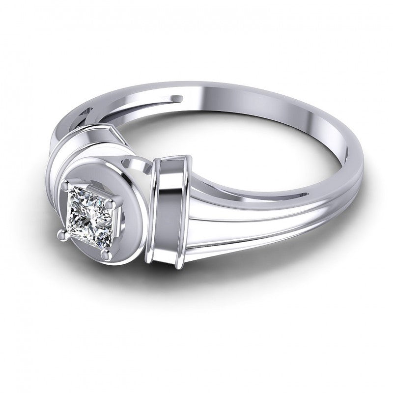 Princess Diamonds 0.35CT Solitaire Ring in 14KT Rose Gold