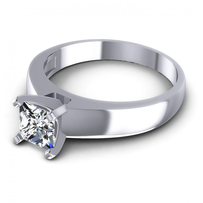 Princess Diamonds 0.35CT Solitaire Ring in 14KT Rose Gold