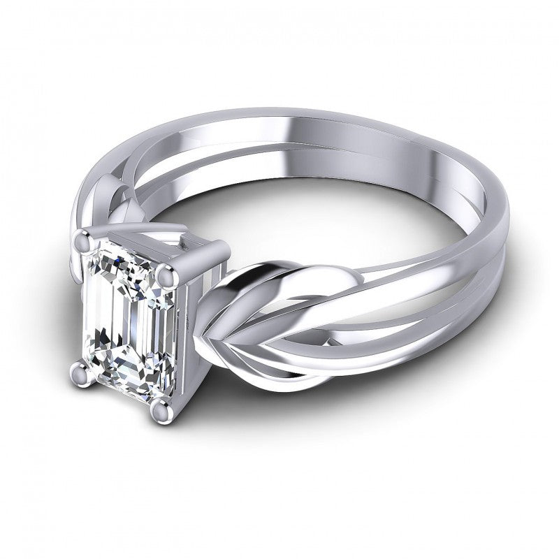 Emerald Diamonds 0.35CT Solitaire Ring in 14KT Rose Gold