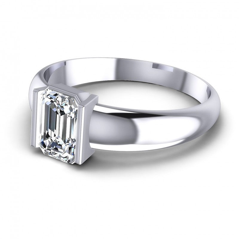Emerald Diamonds 0.35CT Solitaire Ring in 14KT Rose Gold