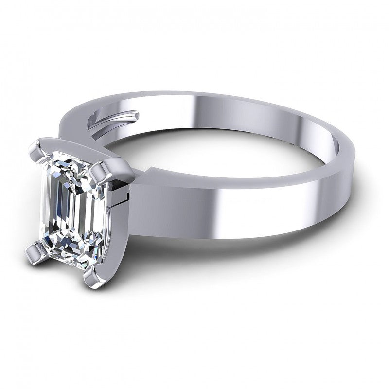 Emerald Diamonds 0.35CT Solitaire Ring in 14KT Rose Gold