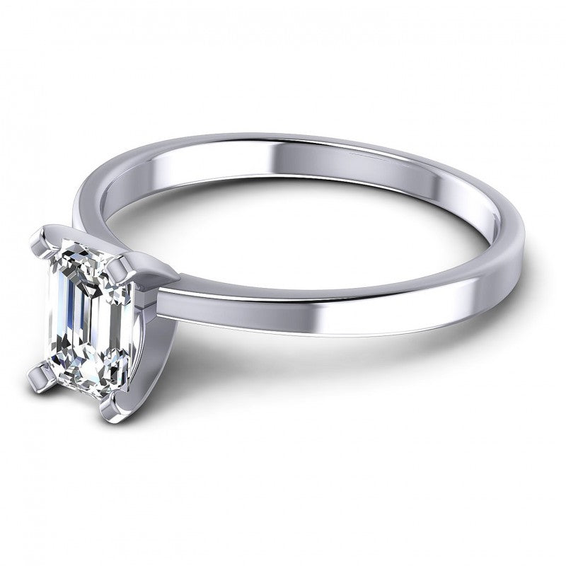 Emerald Diamonds 0.35CT Solitaire Ring in 14KT Rose Gold
